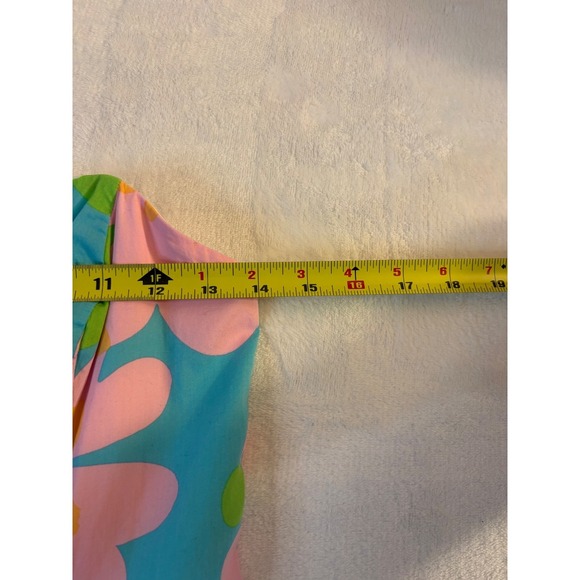 Lilly Pulitzer Strapless Floral Dress Size 4 Retro Fun Groovy Hipie - Picture 3 of 8